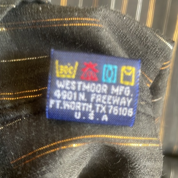 Panhandle Slim Pearl Snap Black With Gold Threading Long Sleeve Shirt Size 16-35 - Picture 10 of 14